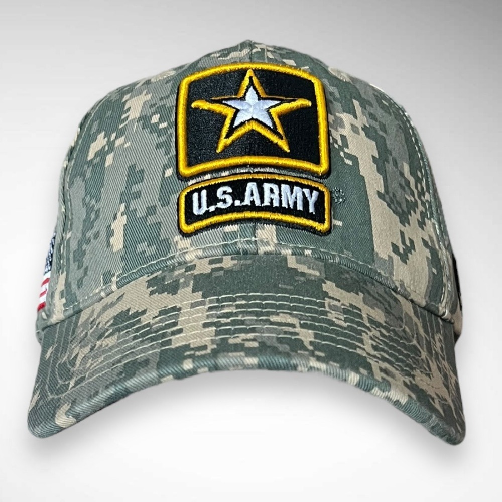 United States‎ U.S. Army Camo Digital Camouflage Star Defend Embroidered Cap
